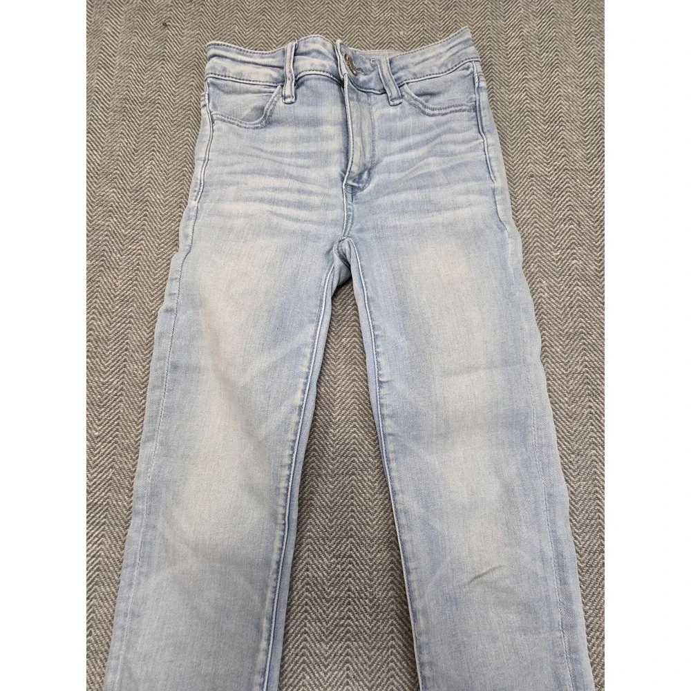 American Eagle‎ Ne(x)t Level Stretch Skinny Jeans Light Wash Blue Womens 00 Reg